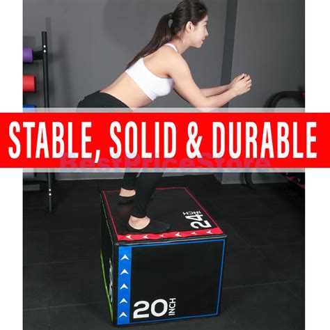 BPS 3in1 20 24 30 Foam Plyometric Jump Box Exercise Simply Rotate