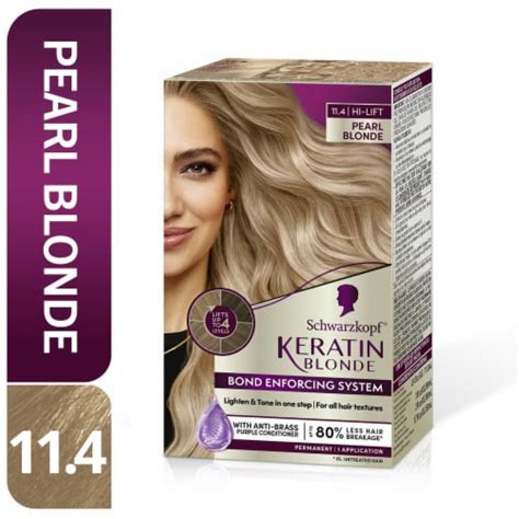Schwarzkopf Keratin Blonde Hair Color Pearl Blonde 1 Ct Fred Meyer