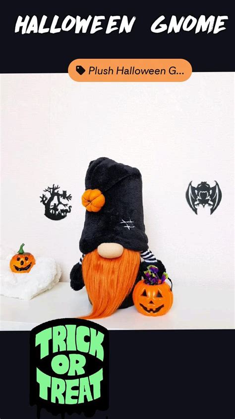 HALLOWEEN GNOME Halloween Decor Plush Toy Gonk Knome