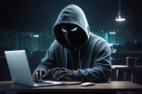 Premium Photo A Hacker Is Using Laptop Computer To Steal Data In The