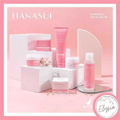 Jual Hanasui Flawless Glow 10 Series Skincare Free Pouch Shopee