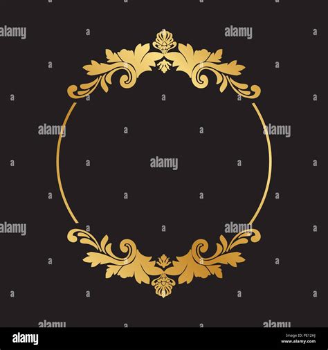 Gold And Luxury Damask Ornament Stock Vector Image Art Alamy