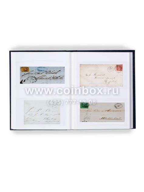 Купить альбом для писем и почтовых открыток с белыми листами. чёрный ...
