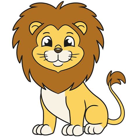 Easy Cartoon Lion Drawing Tutorial