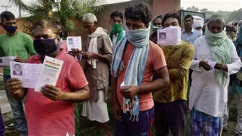 Bihar Assembly Polls First Phase Of Voting Ends 52 Per Cent Voter