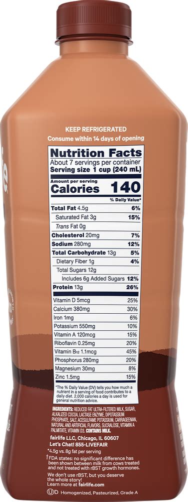 Fairlife Milk Ultra Filtered Reduced Fat Chocolate 2 Planogram Right