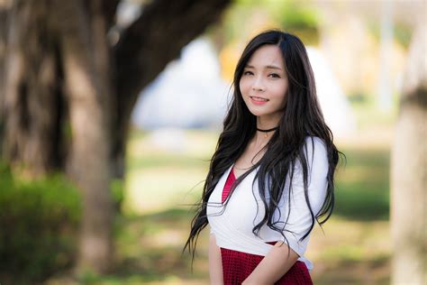 4K Kahlisa Taika Asian Model Brunette Girl Glance Smile Hat HD Wallpaper Rare Gallery