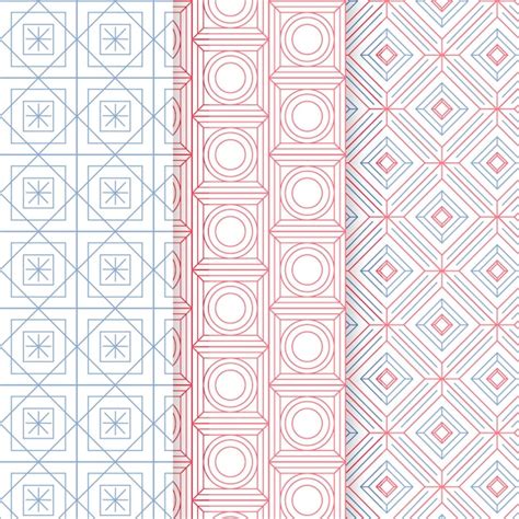 Free Vector Minimal Geometric Pattern Collection