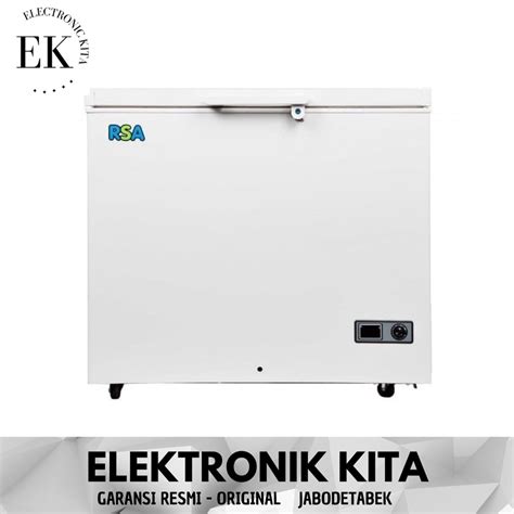 Jual CHEST FREEZER BOX RSA LOW WATT RODA KERANJANG KUNCI 200 L CF210 CF