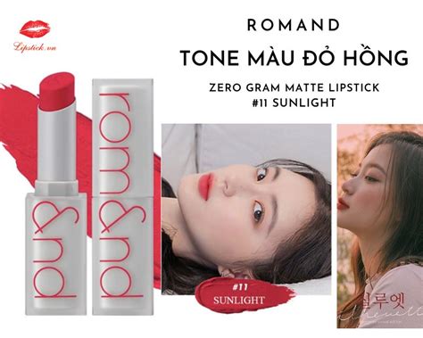Review Son Romand Màu Sunlight Đỏ Hồng Đẹp Nhất Hot Nhất