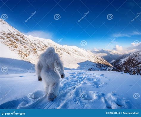 Yeti in the Himalayas Mysterious Cryptozoology Legend Trekking through ...