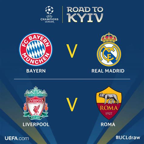 Uefa Champions League Semi Final Fixtures Goli Sports