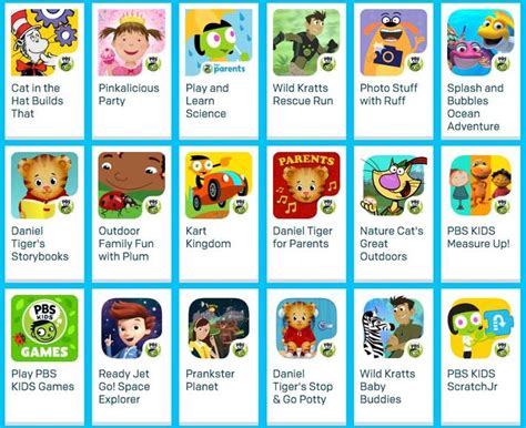 educational video  game apps  pbs kids