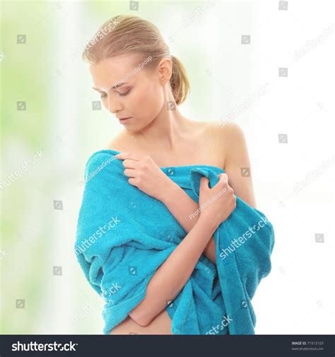 Portrait Beautiful Naked Woman Covering Her Stock Photo Shutterstock