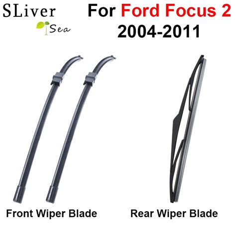 SLIVERYSEA Front And Rear Wiper Blade For Ford Focus 2 26 17 2014