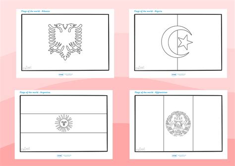 Country Flags Coloring Pages Part 9 World Flags Printable Flag Images