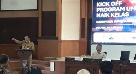 Kick Off Program Umkm Naik Kelas Resmi Dibuka Pj Bupati Kabupaten