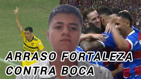 Arraso Fortaleza Contra Boca Reaccion Fortaleza Boca Youtube