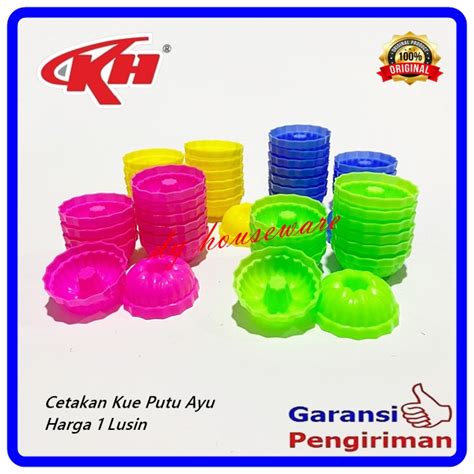 Jual Cetakan Kue Putu Ayu Bulat 12 Pcs Plastik Tebal Foodgrade KH