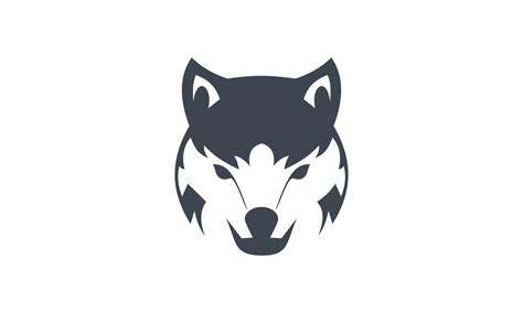 Wolf face logo vector design 7611524 Vector Art at Vecteezy