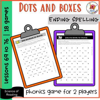 UFLI PHONICS Dots And Boxes Game Word Work Lessons 69 To 76 TPT