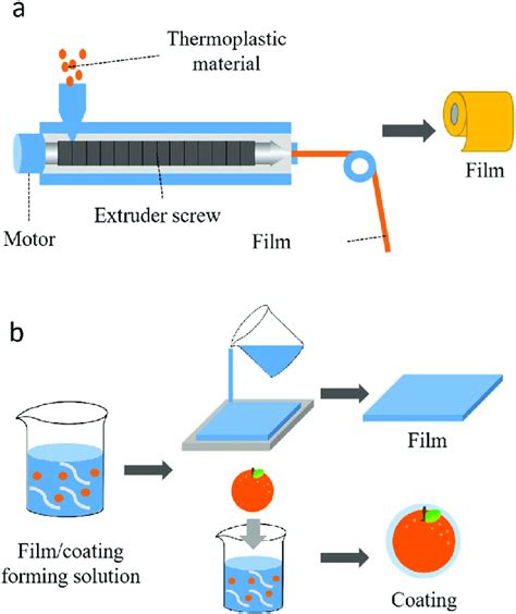 Preparation Of Composite Edible Filmscoatings A Extrusion B Download Scientific Diagram