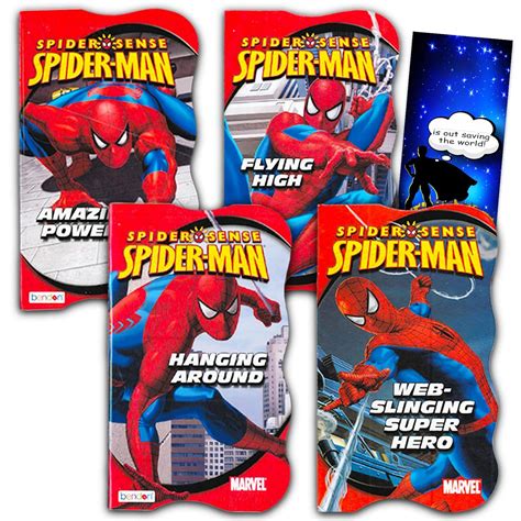 Marvel Spiderman Board Books – Bundle of 4 Spiderman Board Books for