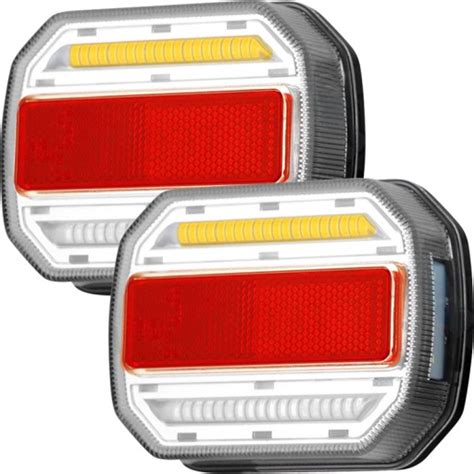 LAMPA TYLNA ZESPOLONA DIODOWA LED 12 24V DYNAMICZNY KIERUNEK ZESTAW 2