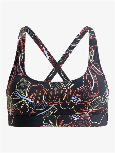 Roxy Active Top De Bikini Bralette Para Mujer Roxy