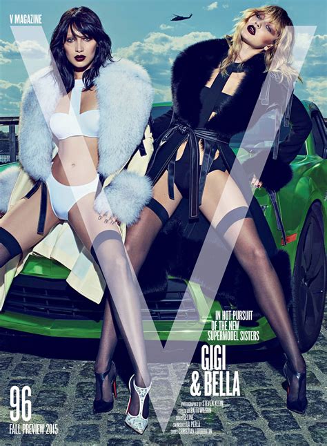 Pictures From Gigi And Bella Hadids Sexy V Magazine Cover Shoot Glamour