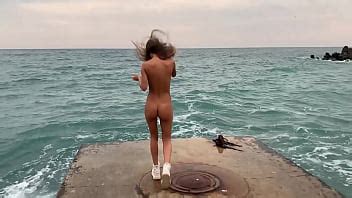 Naked Monika Fox Walks On The Beach In Sochi Xvideos