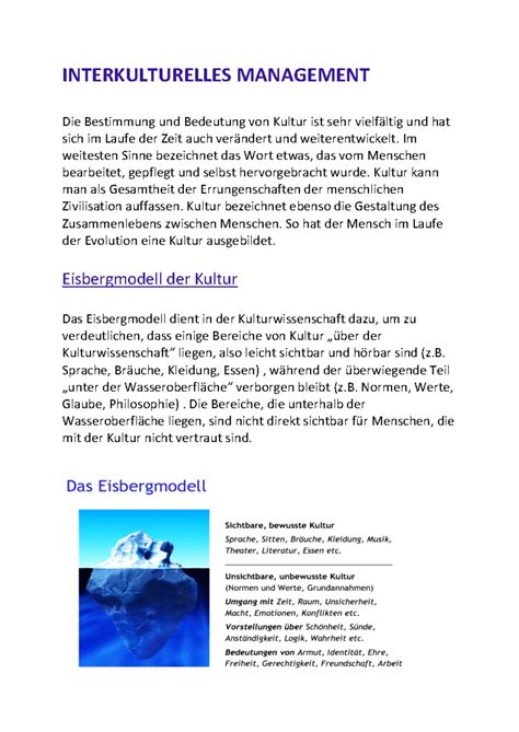 Interkulturelles Management Im Deutsch Franza Sis 2