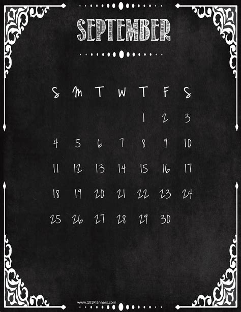 Free Printable September Calendar Customize Online