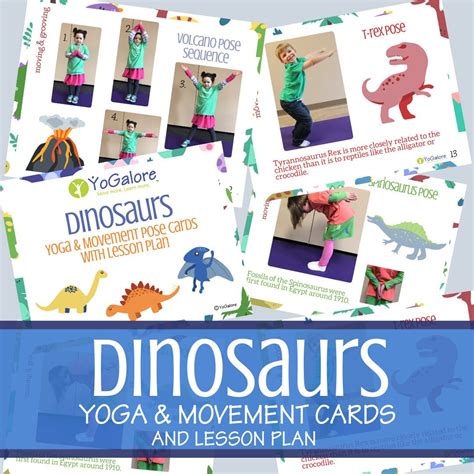 Dinosaur Yoga And Movement Pose Cards Etsy