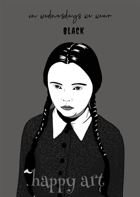 Wednesday Addams, Addams Family Poster Print, Instant Download ...