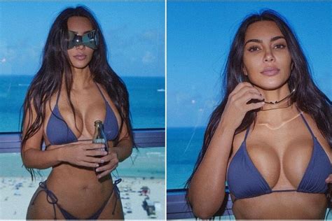 Kim Kardashian Poses In Nude Bikini And Thigh High Boots For Steamy Gym Shoot