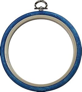 Nurge Embroidery Flexi Hoop Round Cross Stitch Display Blue Cm