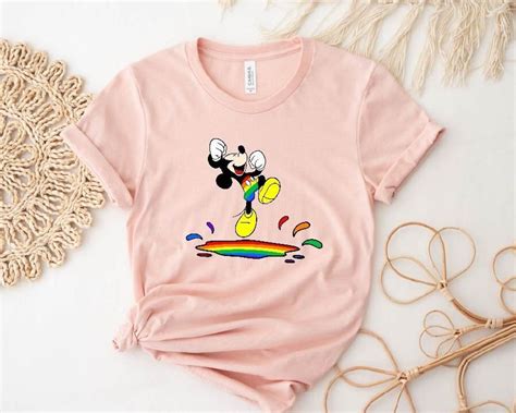 Pride Mickey Mouse Shirt Disney LGBTQ Mickey Shirt Mickey Gay Shirt LGBT Pride Month ID