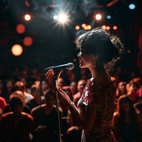 singer captivates audience image singer performance stage
