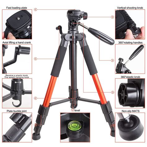 Zomei Q111 Aluminium Tripod Light Weight Heavy Duty Compact For Camera ...
