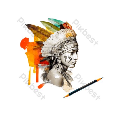 Ethnic Skull Vector 插圖圖案psd元素素材免費下載 Pikbest