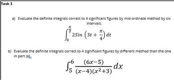 Answered Evaluate The Definite Integrals Bartleby