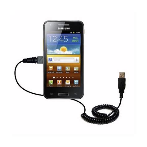 Coiled Power Hot Sync USB Cable Suitable For The Samsung Galaxy Beam