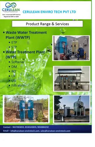 Cerulean Portable Effluent Treatment Plant Capacity Lph