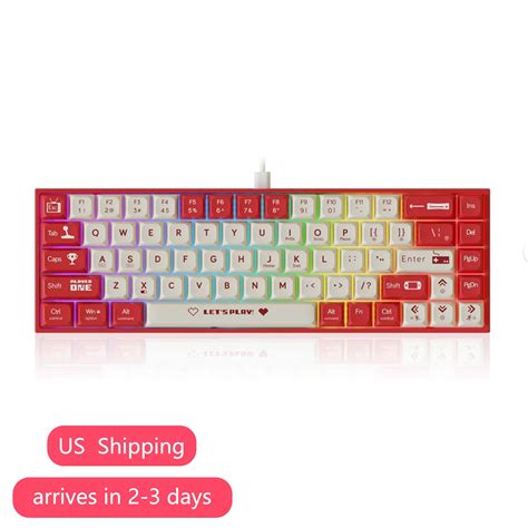 Ak Wired Mechanical Gaming Keyboard Hot Swappable Rgb Rainbow Backlit Uv Printing And Eva