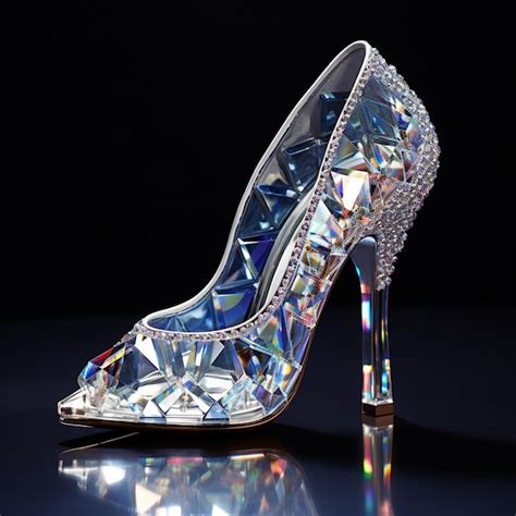 Glamorous high heels fashion lady shoes diamond decoration | Premium AI ...