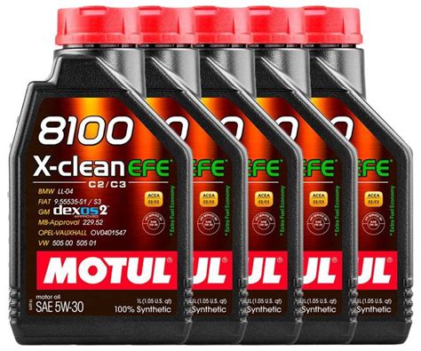 Kit Leo De Motor Motul X Clean Efe W Sint Tico Api Sn Acea