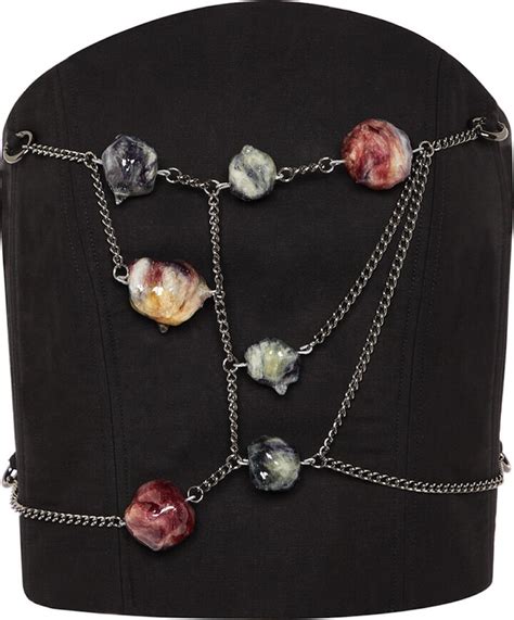 Blue Nude Zia Detachable Sculpture Bustier ShopStyle Tops