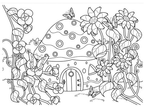 Coloriage Jardin de Fleurs télécharger et imprimer gratuit sur