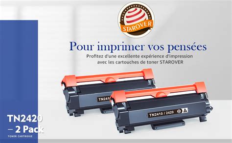 Starover Compatible Cartouche De Toner Remplacement Pour Brother Tn